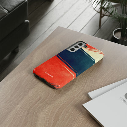 Blue Diagonal Motion Samsung S22 Plus Case - Tough