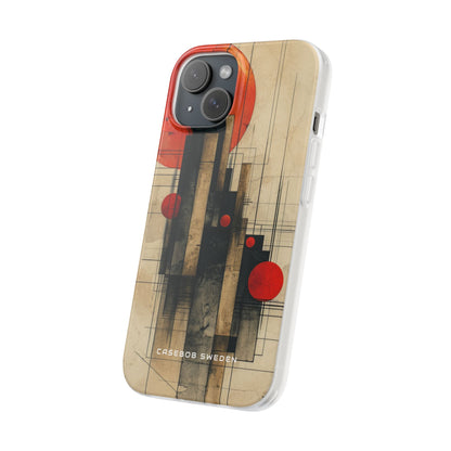 Vintage Geometric Harmony iPhone 15 - Flexi Phone Case