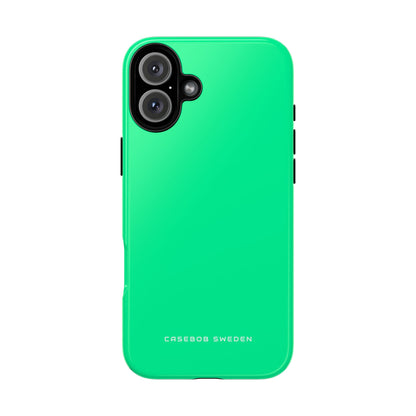 Medium Spring Green iPhone 16 - Tough Phone Case