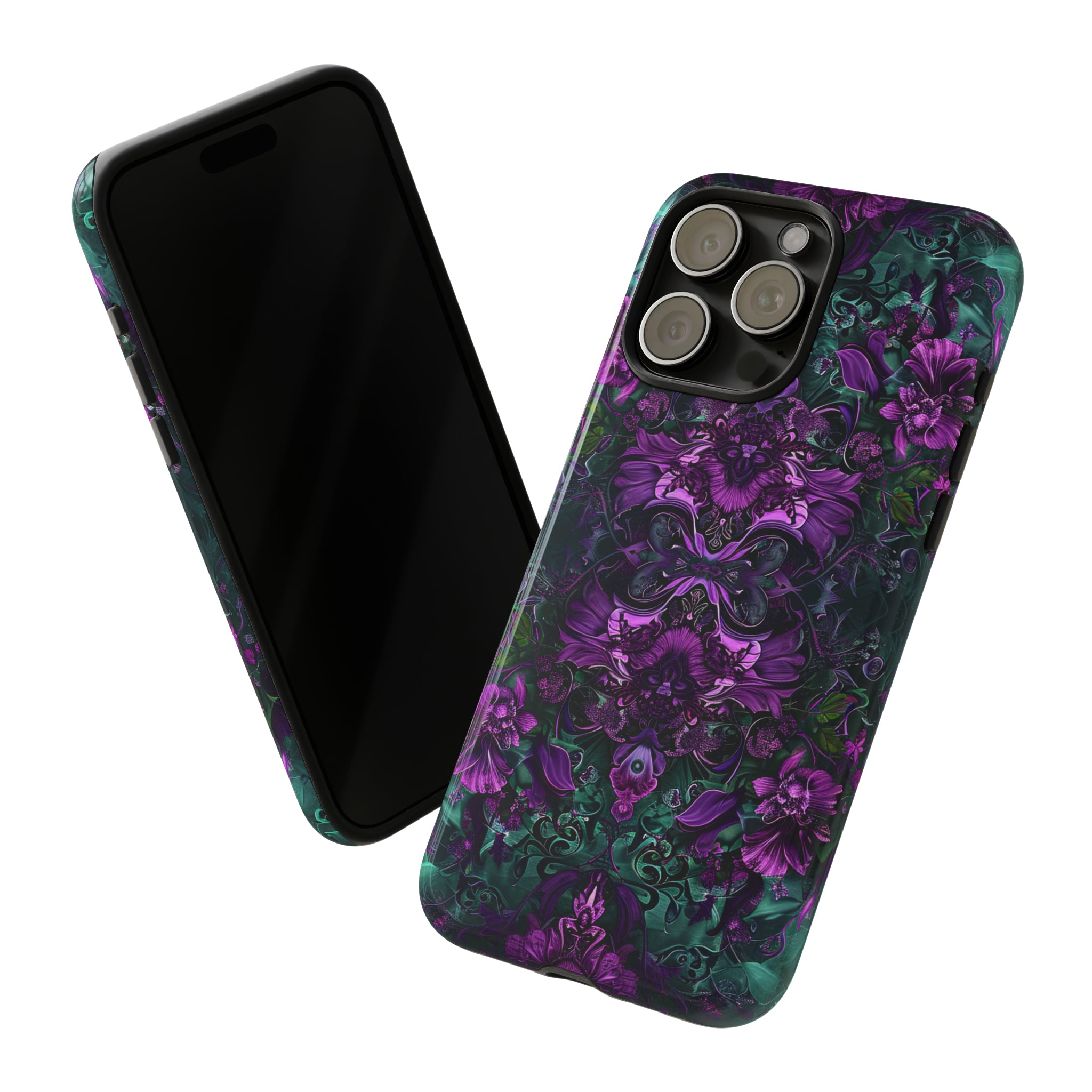 Baroque Floral Gothic - Protective Phone Case