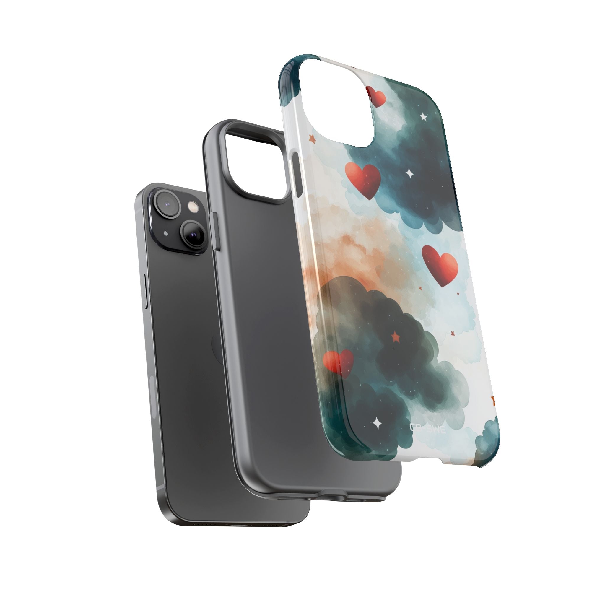 Floating Hearts Dance - iPhone Case