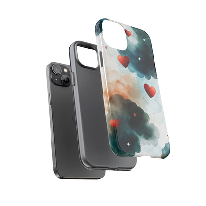 Floating Hearts Dance - iPhone Case