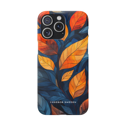 Stained Glass Blossoms iPhone 15 - Slim Phone Case