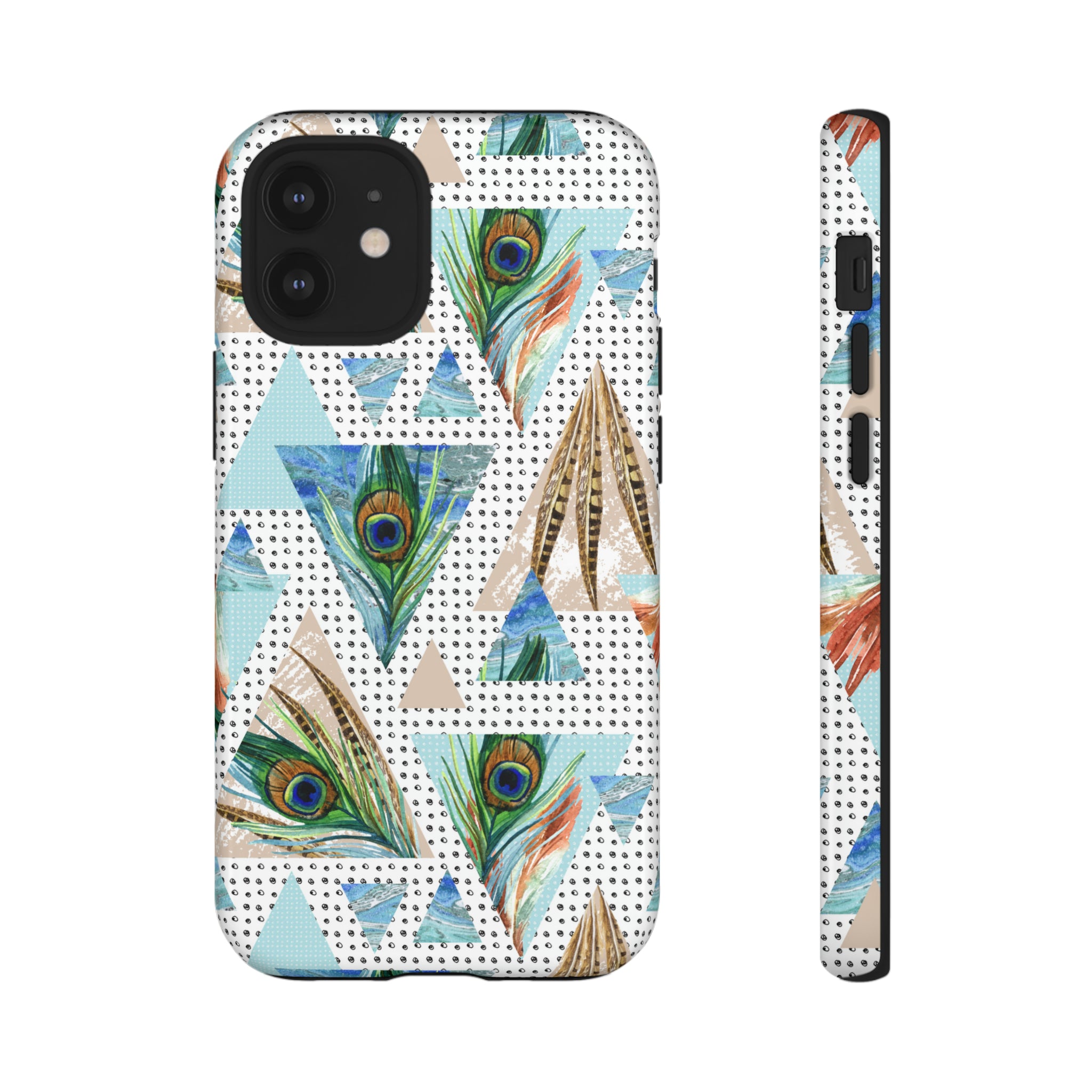 Peacock Feathers - Protective Phone Case