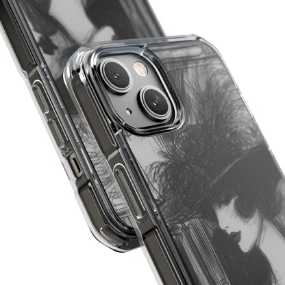 Vintage Feather Elegance iPhone 14 - Impact Clear+