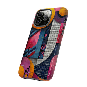 Lively Neon Geometry - Protective Phone Case