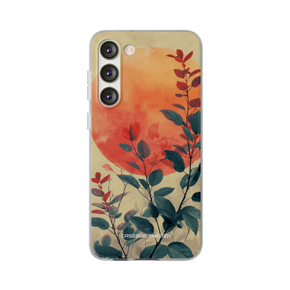 Orange Sun Harmony - Flexi Samsung S23 Phone Case