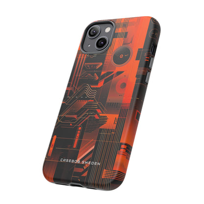 Gradient Circuitburst iPhone 14 - Tough Phone Case