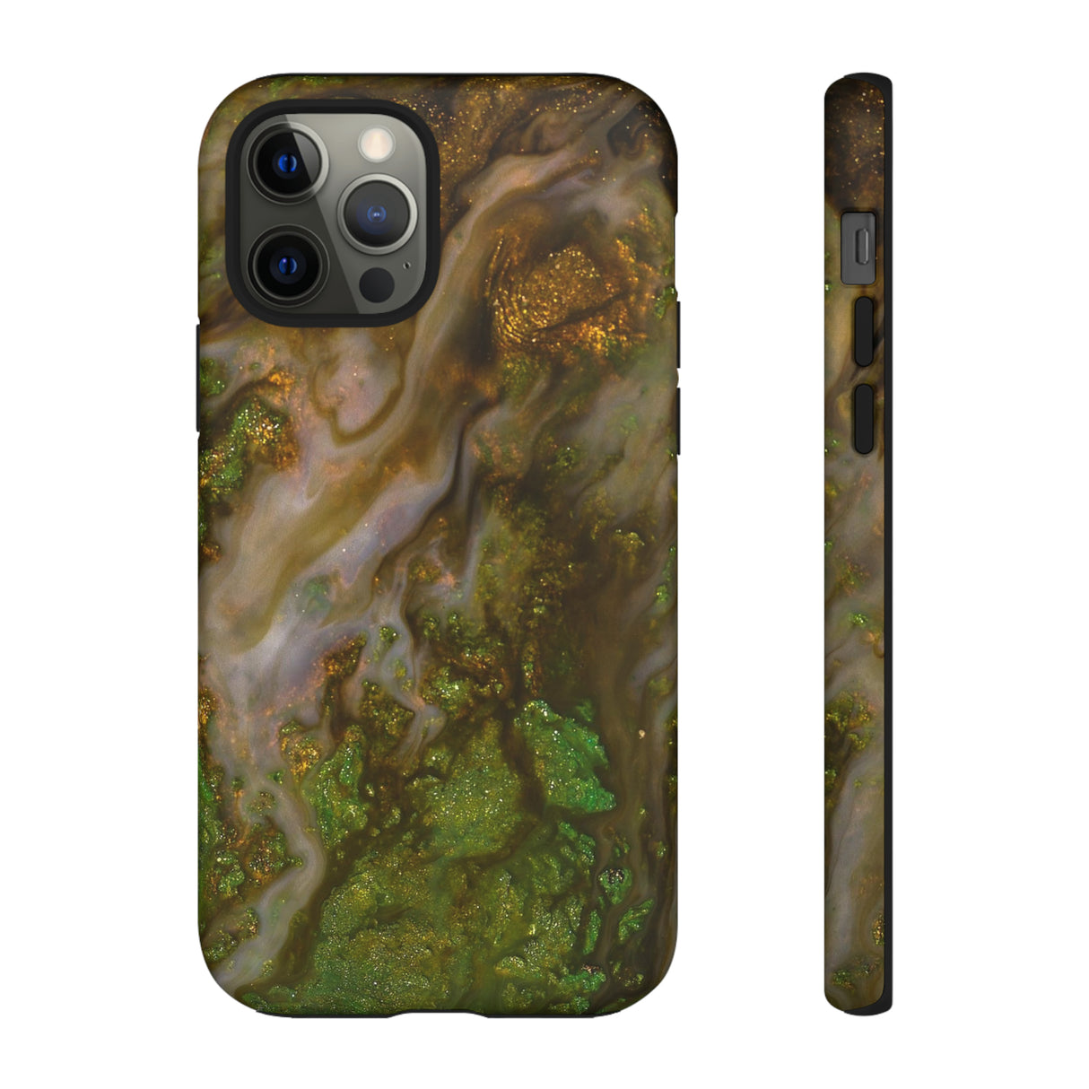 Smaragd Green Ink Art - Protective Phone Case