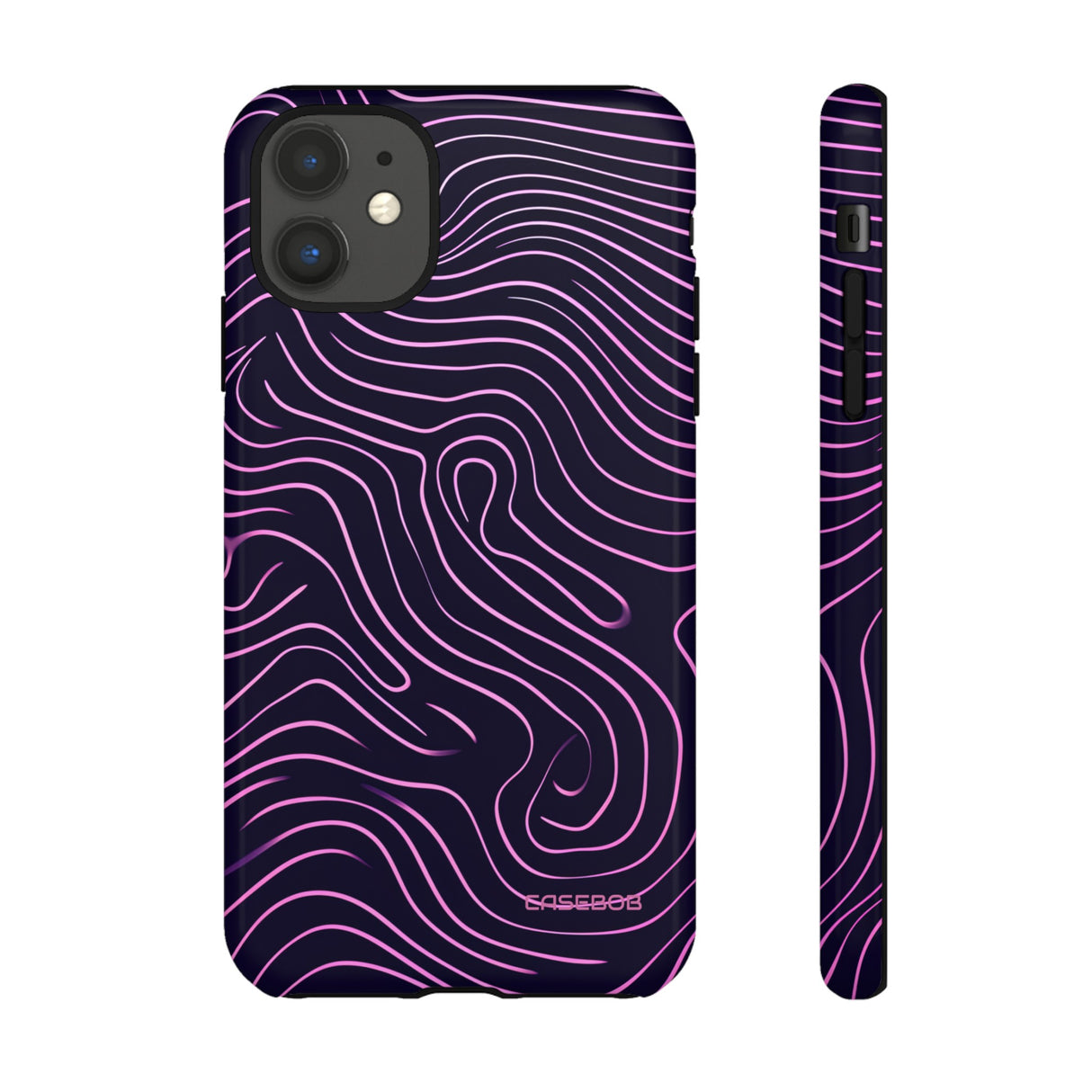 Purple Line Minimalism - Protective Phone Case