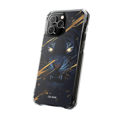 Tiger's Glowing Gaze iPhone Case - Impact