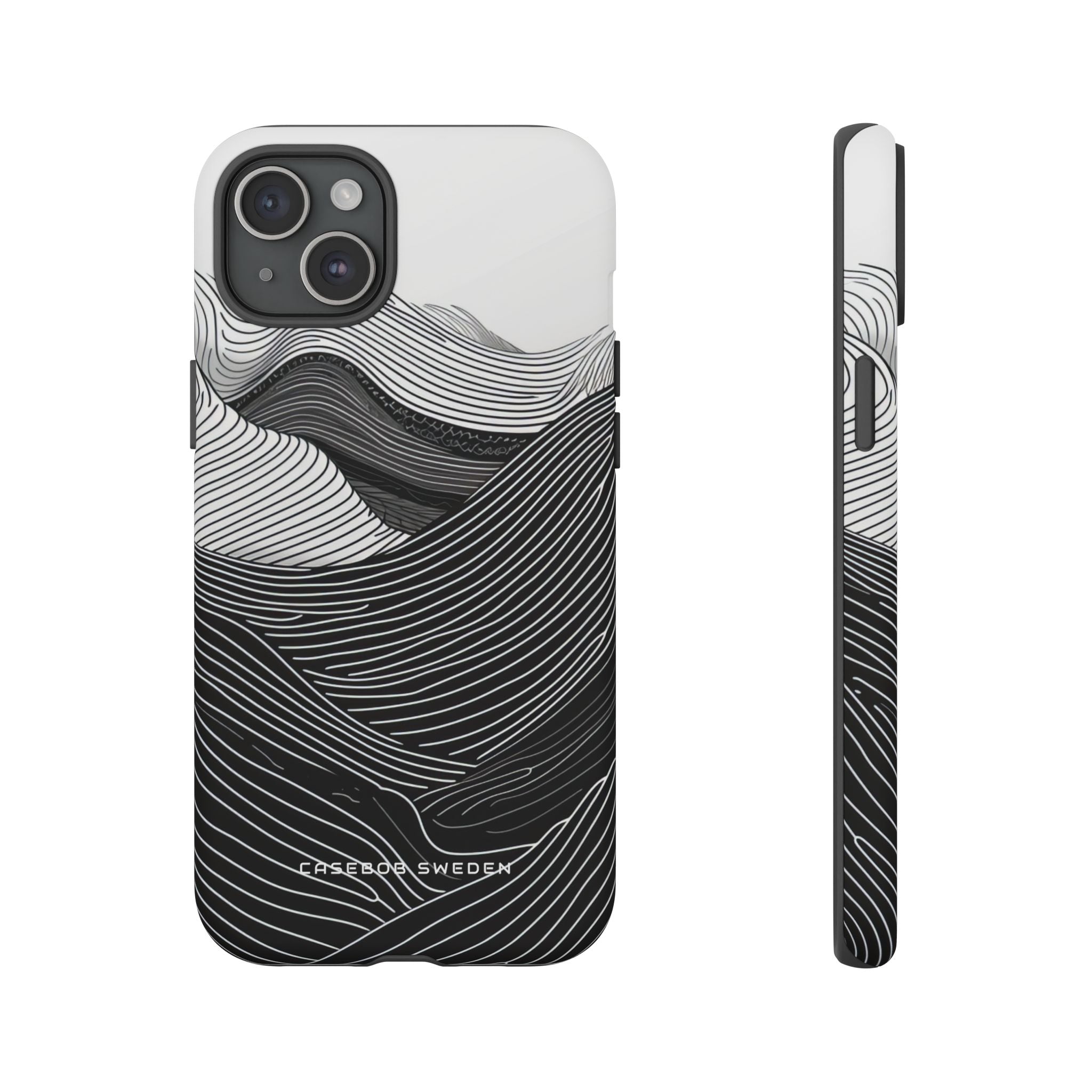 Undulating Horizon Waves iPhone 15 - Tough Phone Case