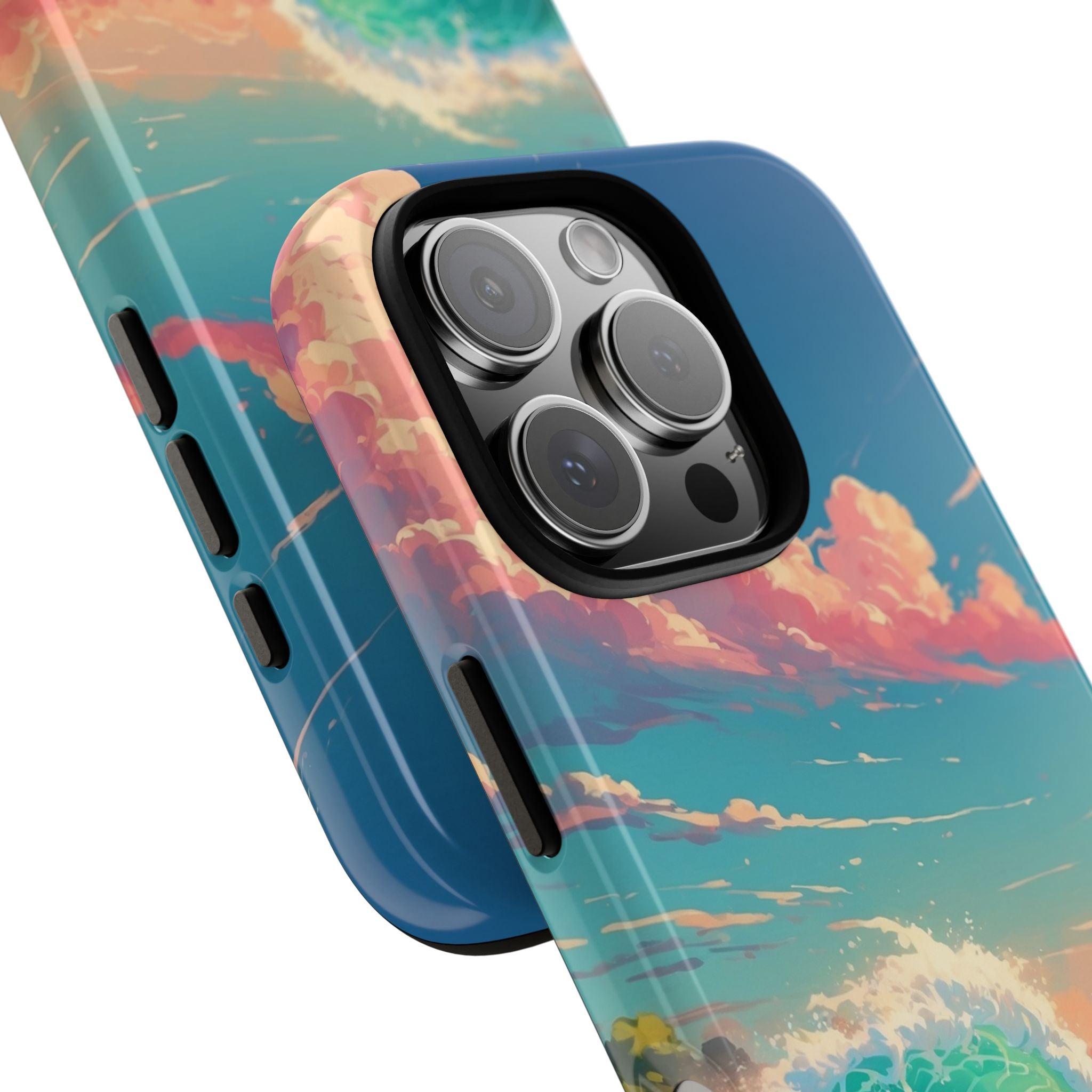 Waves Embrace Sunlight - iPhone Case