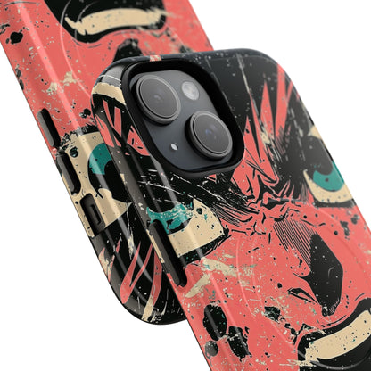 Screaming Face Pink iPhone 15 Case - Tough+