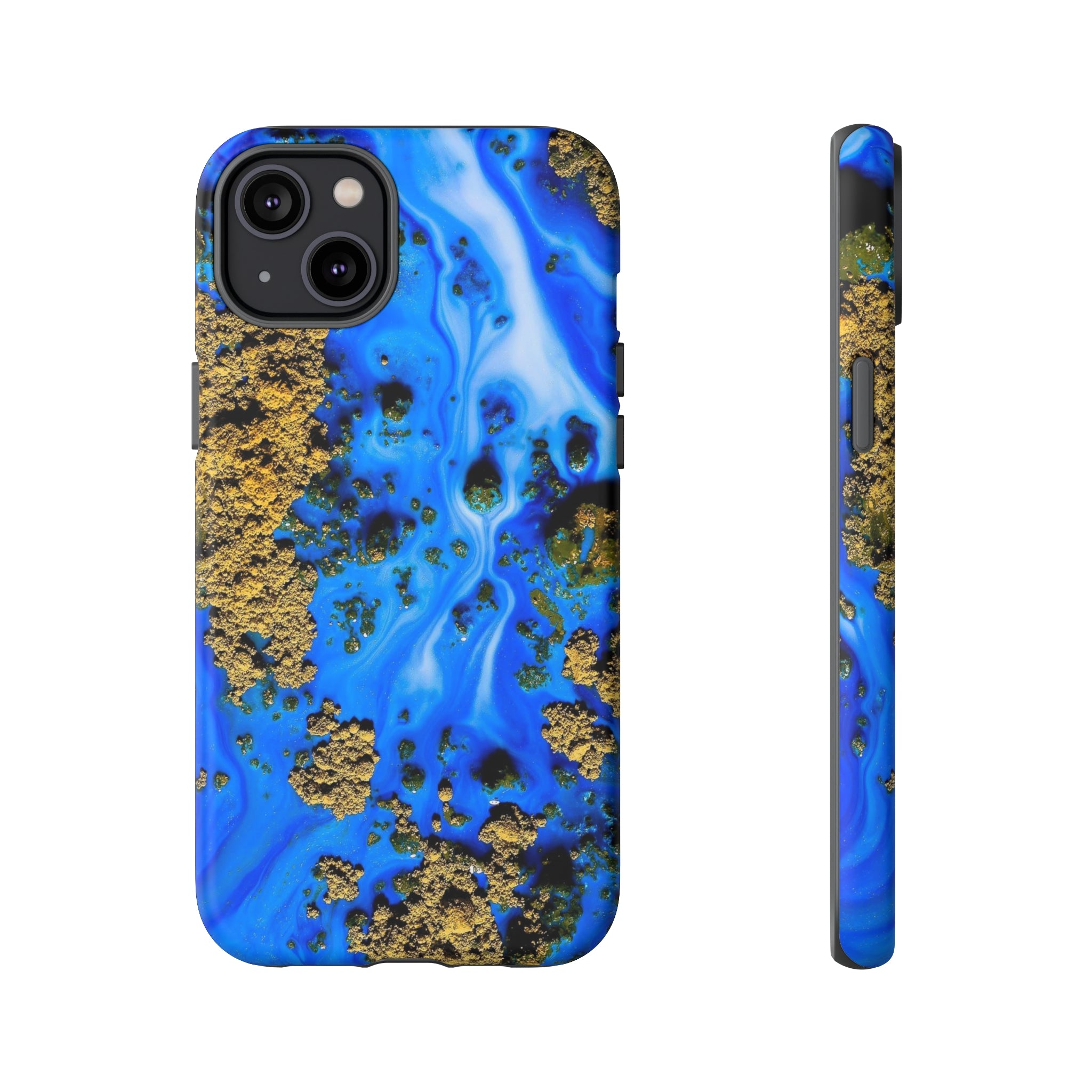 Blue River Ink Art iPhone Case (Protective) iPhone 14 Plus Matte Phone Case