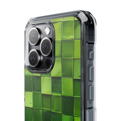 Green Tile Harmony iPhone 15 - Impact Clear+