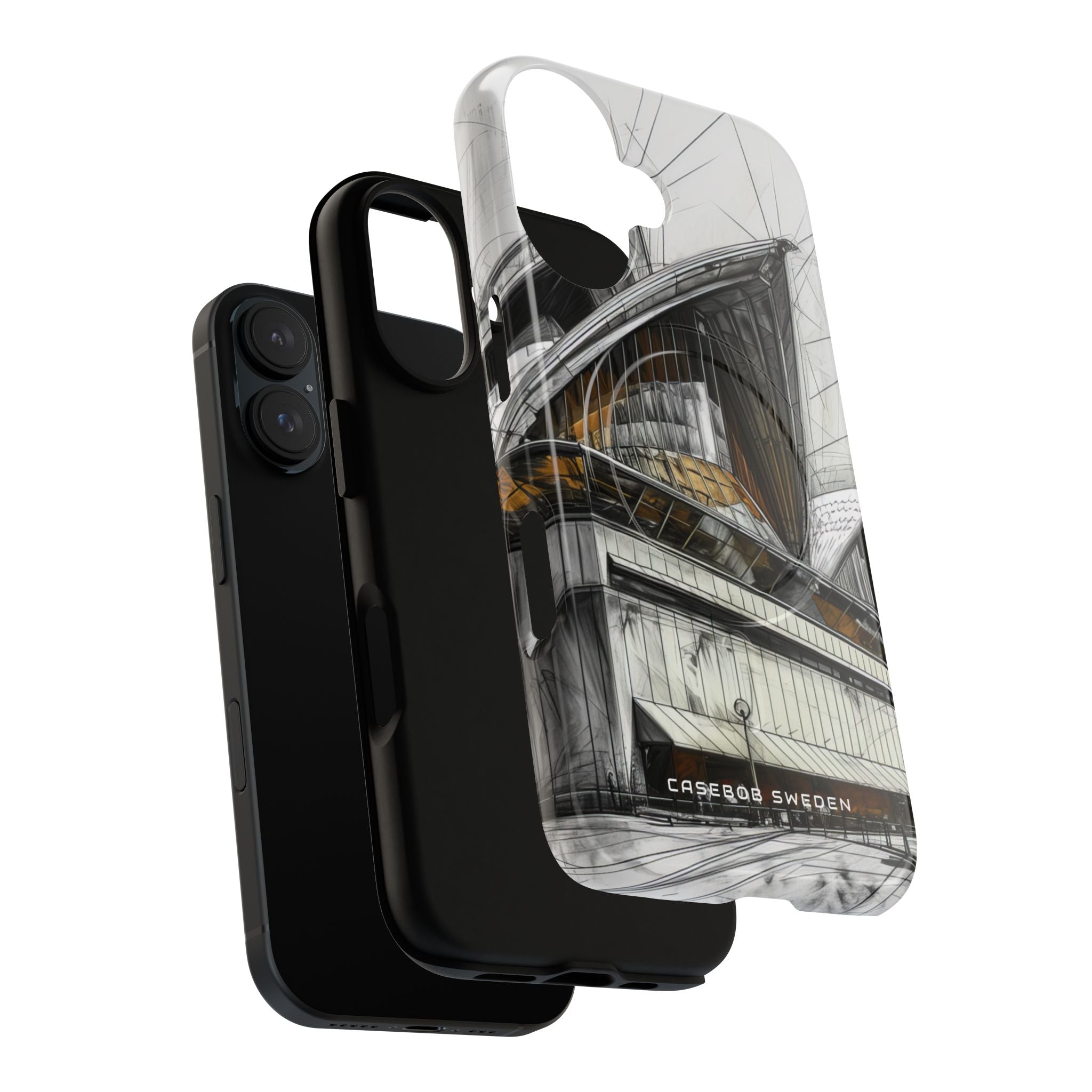 Architectural Curves in Line Formation iPhone 16  Tough+ Phone Case