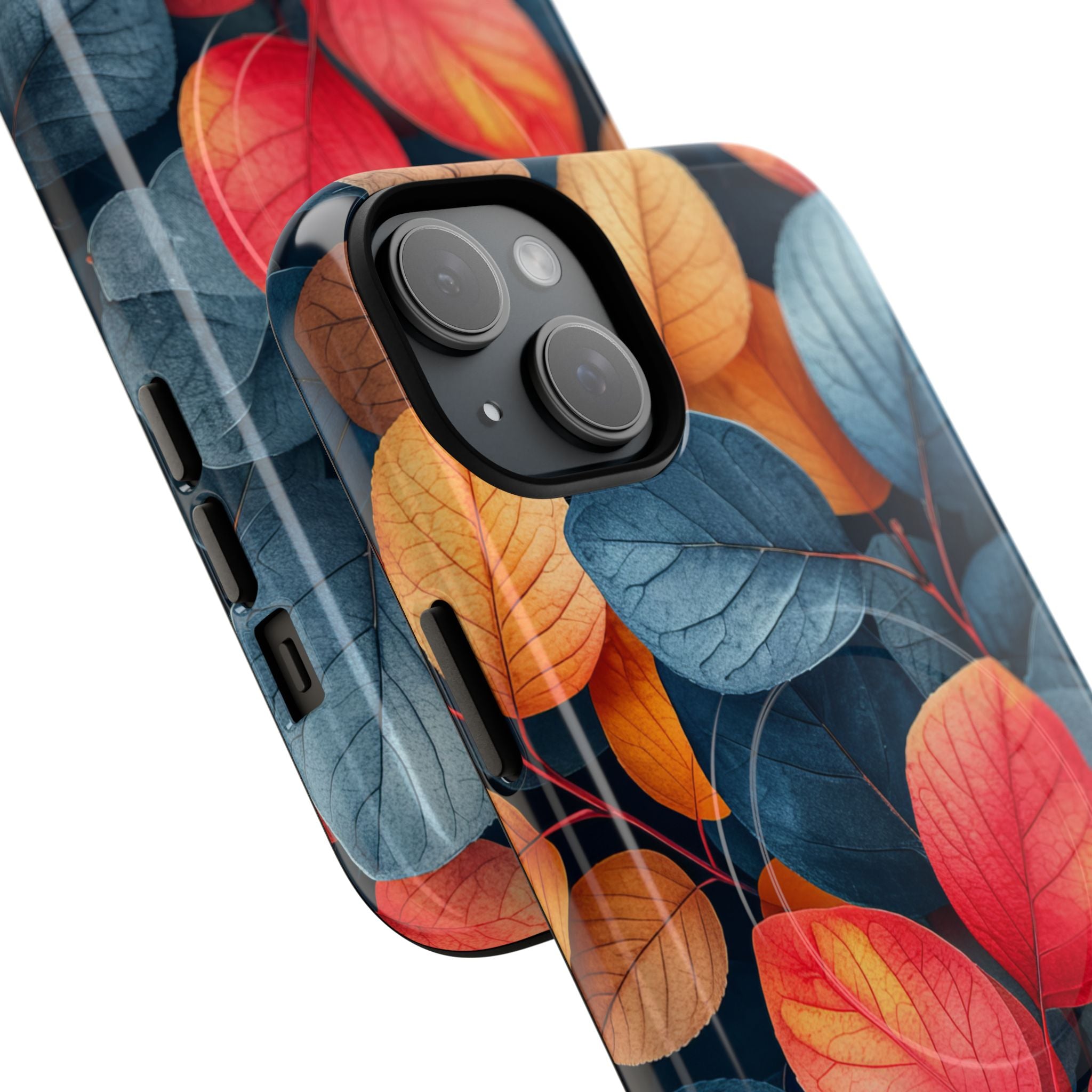 Vibrant Nature Leaves - Tough + MagSafe® iPhone 15 Phone Case