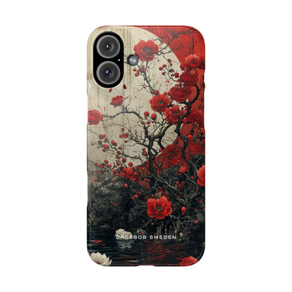 Zen Blossoms in Moonlight iPhone 16 - Slim Phone Case