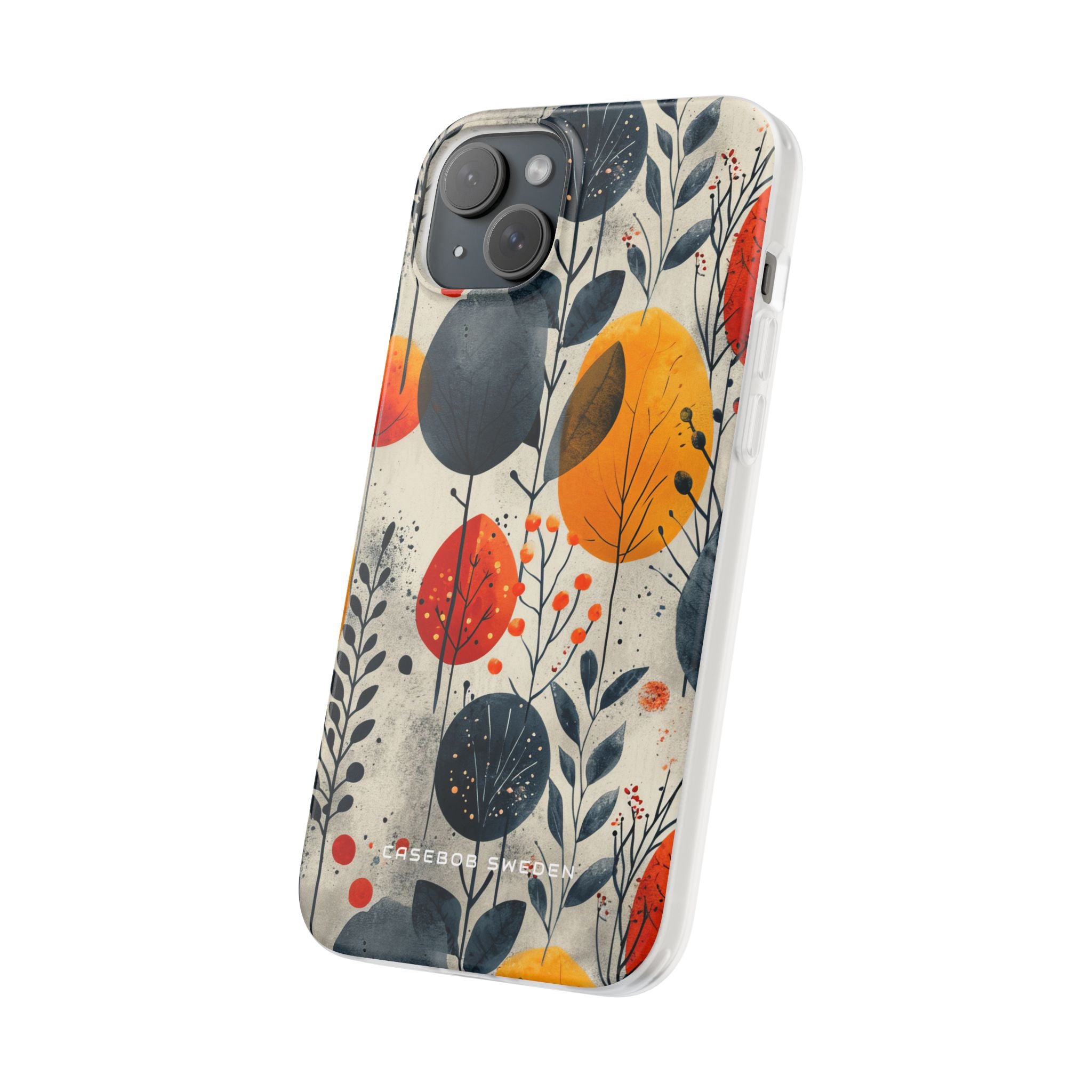 Vibrant Leaf Harmony iPhone 15 - Flexi Phone Case