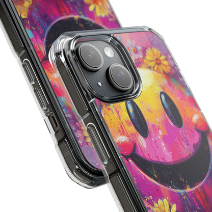 Smiley Bloom iPhone 15 Case - Impact