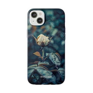 Teal Rosebud Serenade | Flexible Phone Case for iPhone