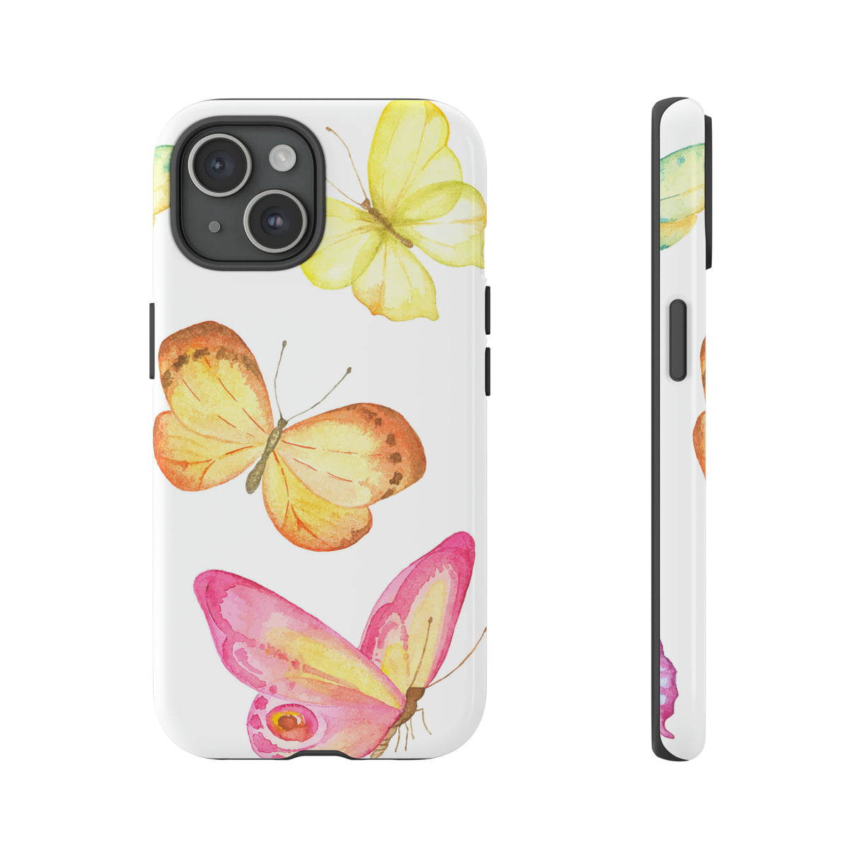 Watercolor Butterflyes - Protective Phone Case