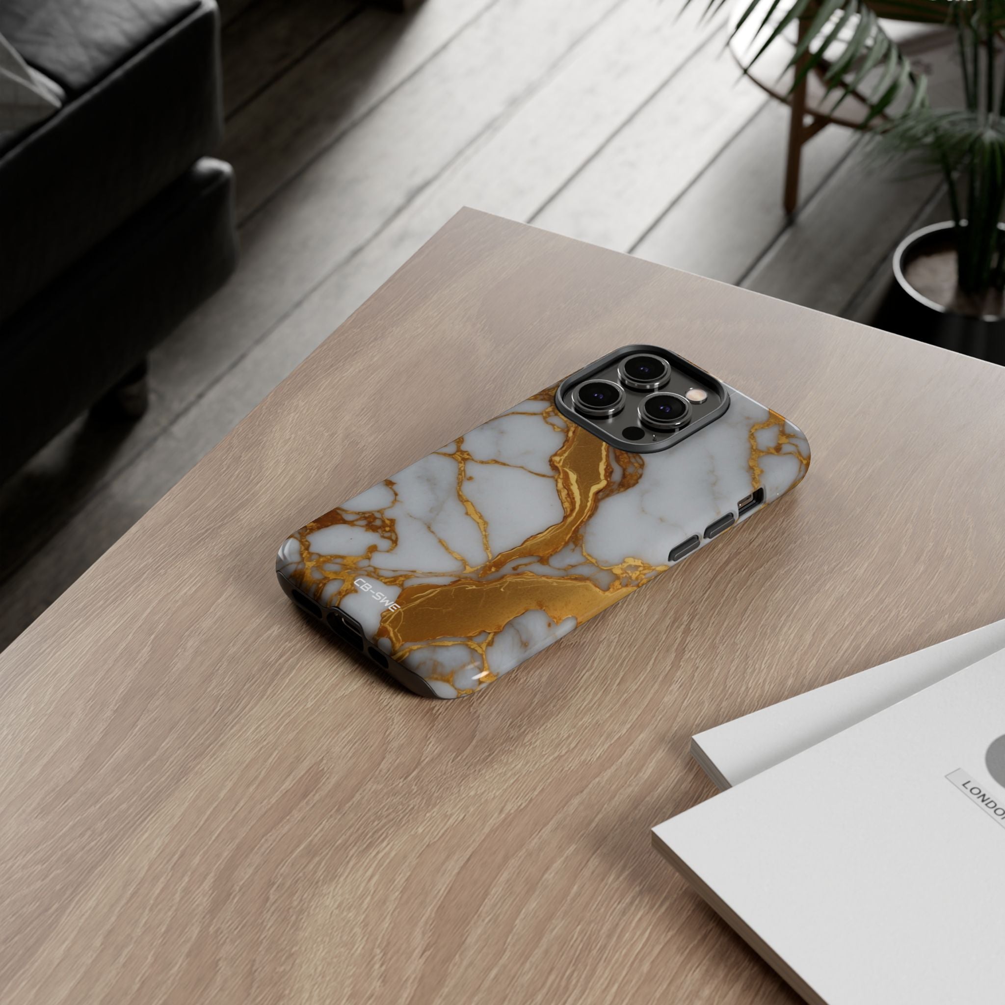 Golden Veins Flow - iPhone Case