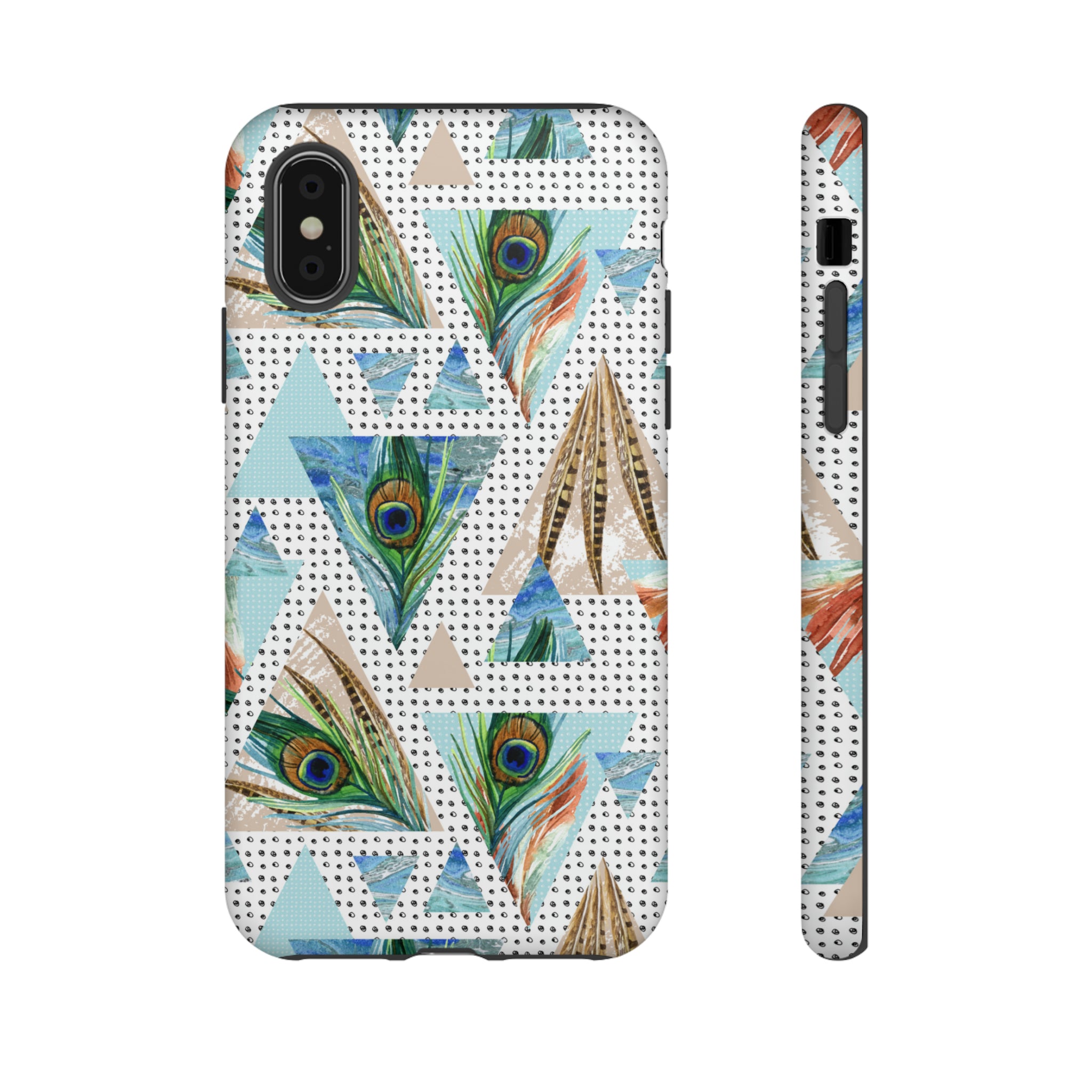 Peacock Feathers - Protective Phone Case