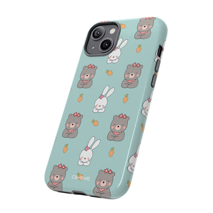 Bunnies Gather Carrots - iPhone Case