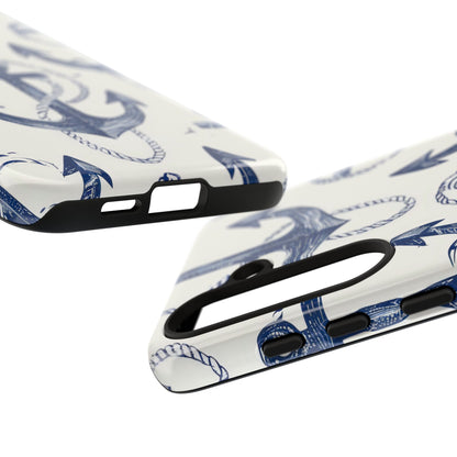 Navy Anchor Tapestry Samsung S24 - Tough