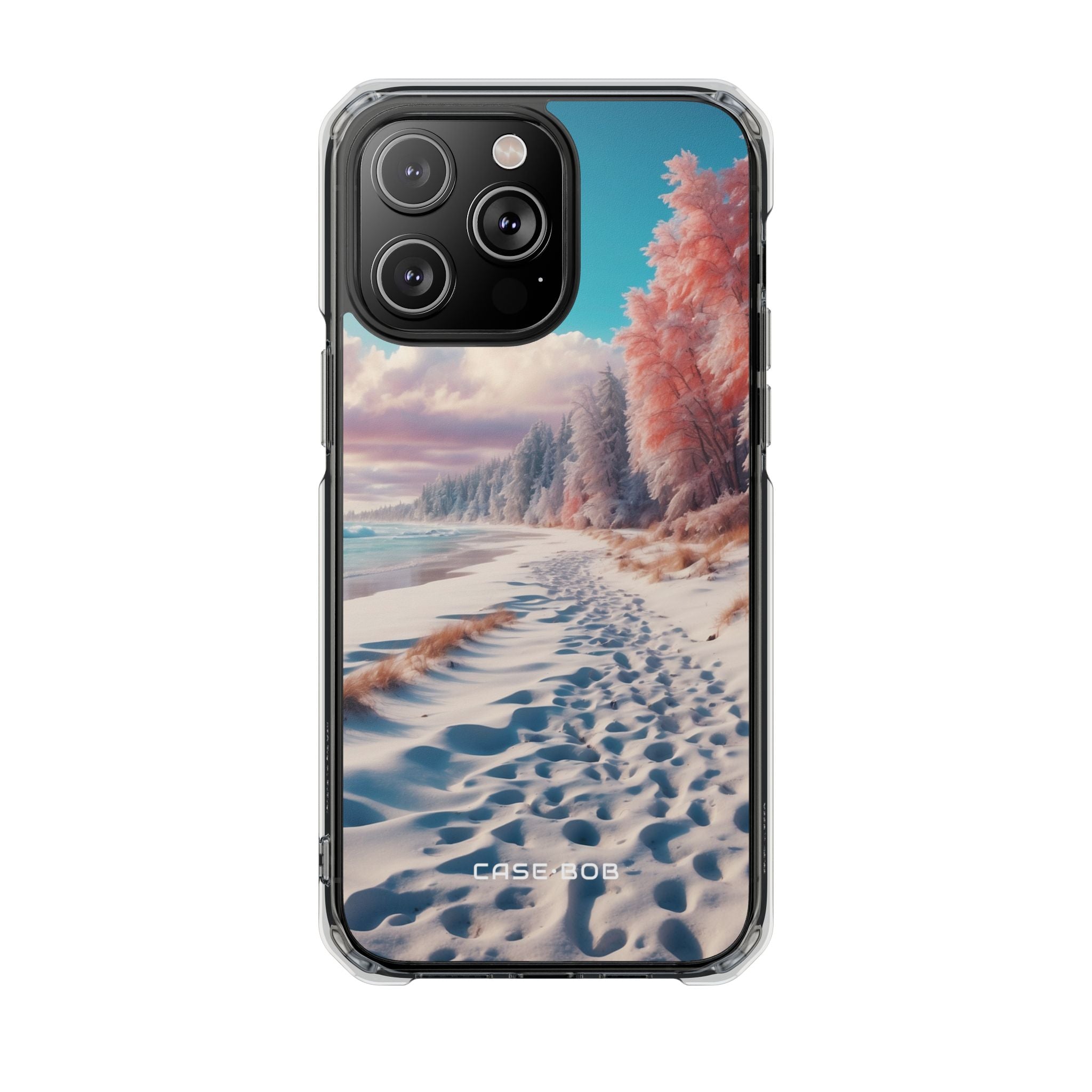 Snowy Footprints iPhone 14 Pro Max Case - Impact