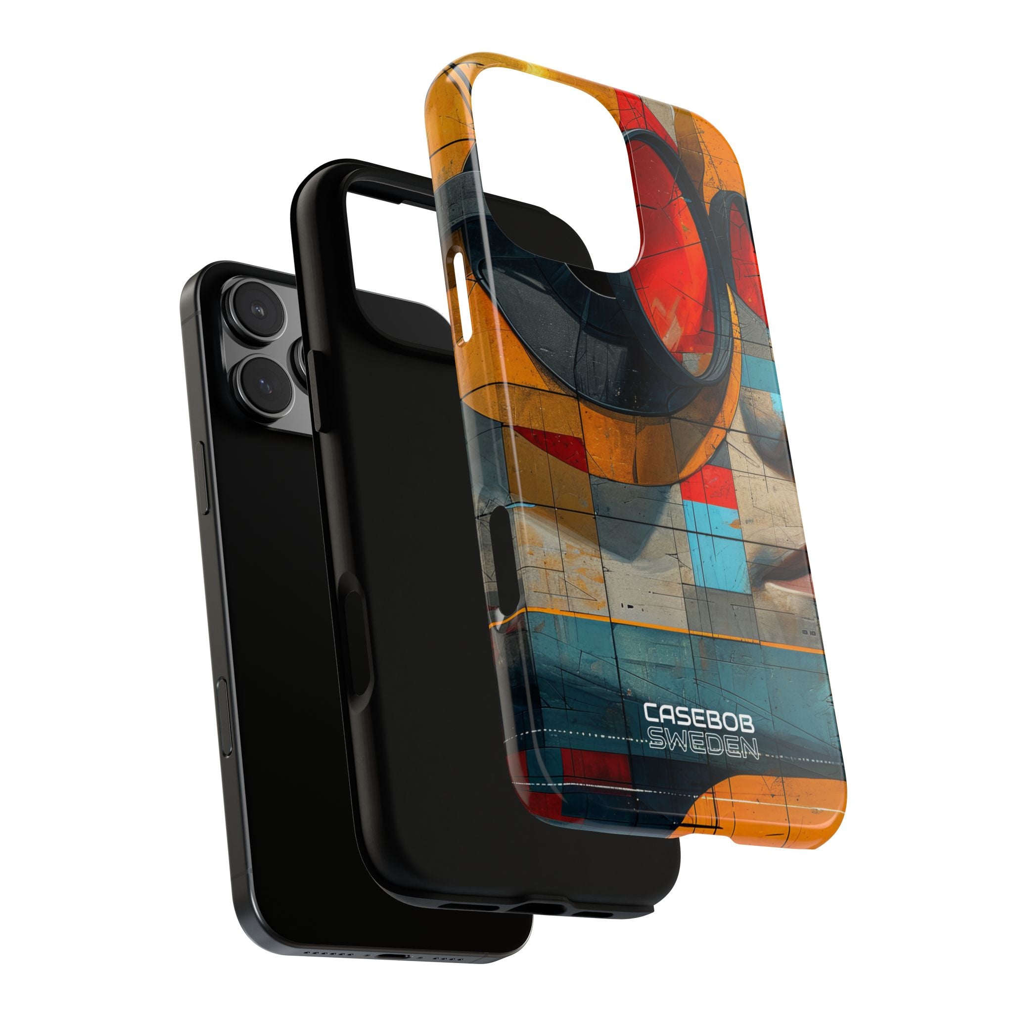 Futuristic Cubist Visions iPhone 16 - Tough