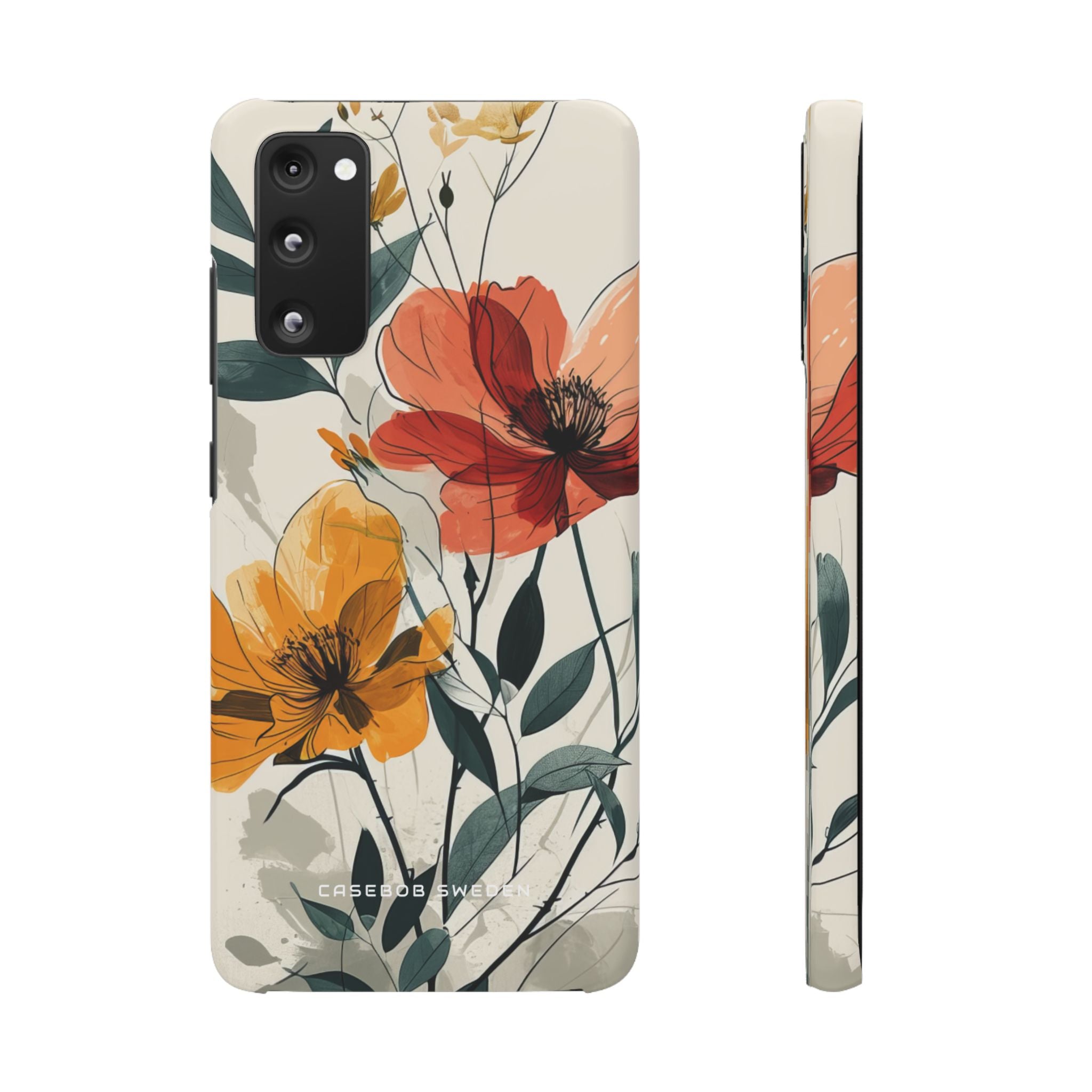 Elegant Floral Harmony Samsung S20 - Slim Phone Case