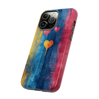 Watercolor Stripe Bliss - Protective Phone Case