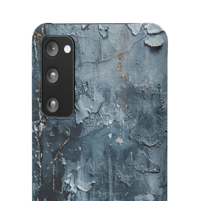 Weathered Blue Tapestry with Cracked Layers Samsung S20 - Slim Phone Case