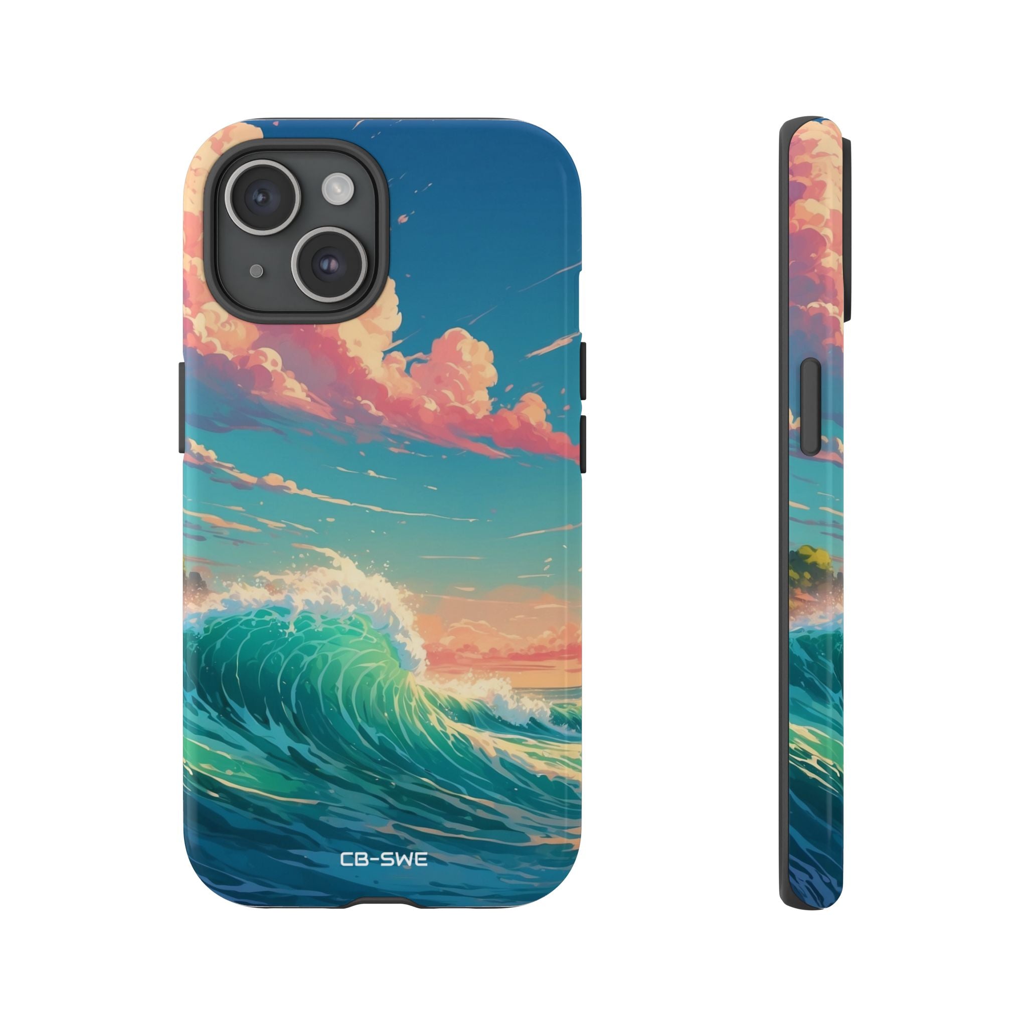 Waves Embrace Sunlight - iPhone Case
