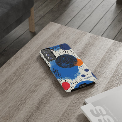 Blue Tranquil Geometry - Protective Phone Case