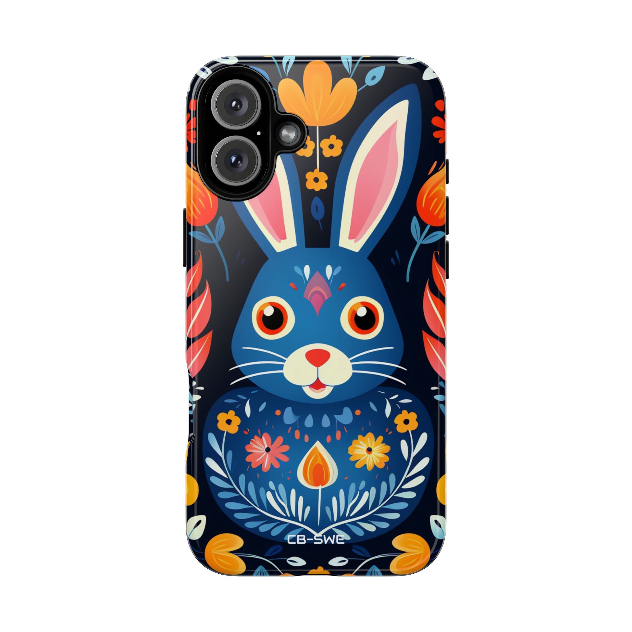 Bunny Jumps Joyfully - iPhone Case