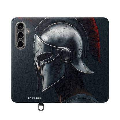 Hopeinen Spartan - Samsung S24 Case - Lompakkokotelo