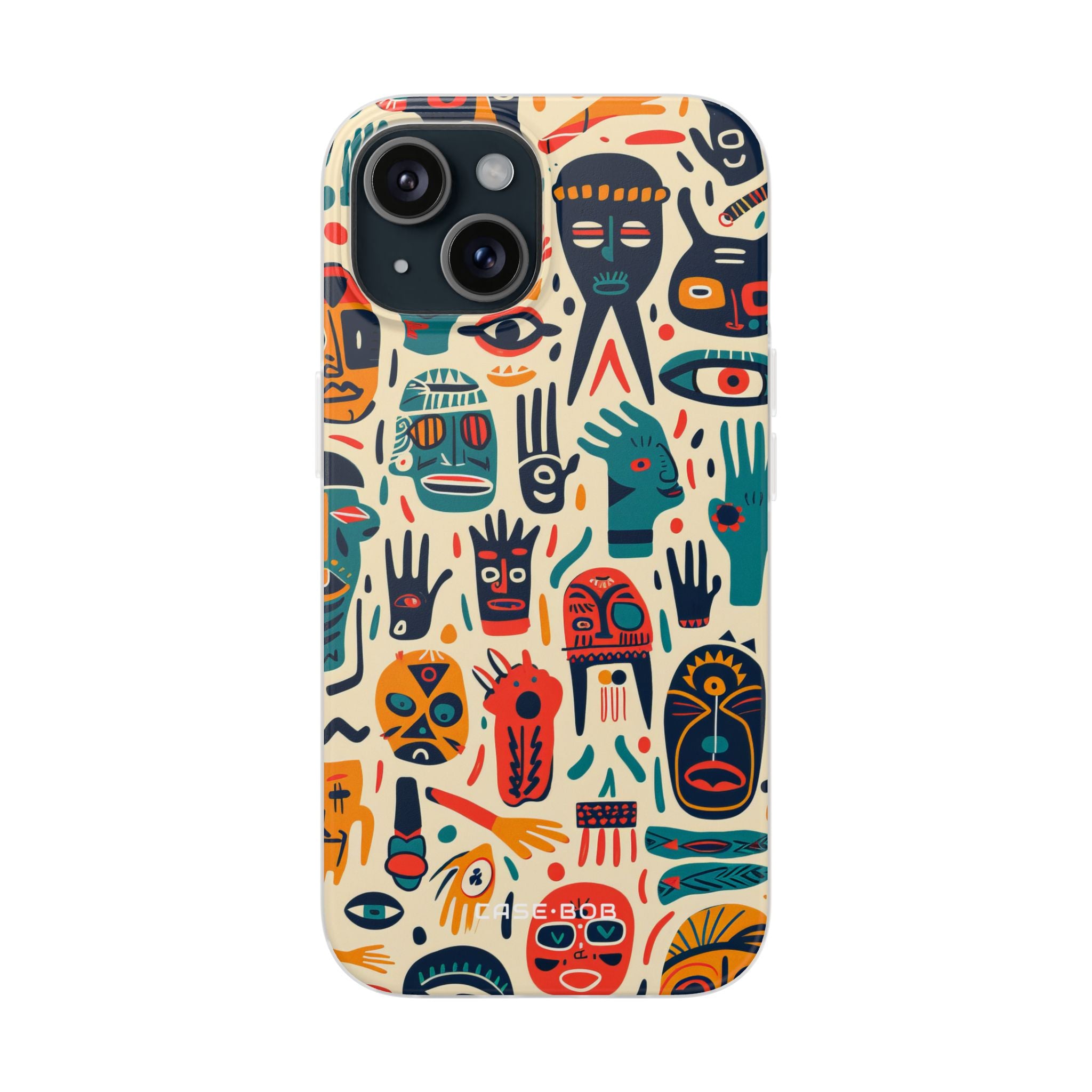 Vivid Faces iPhone 15 Case - Soft