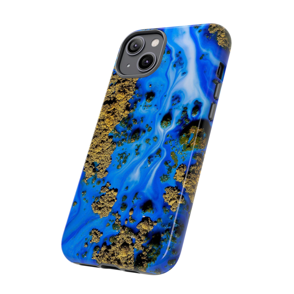 Blue River Ink Art iPhone Case (Protective) Phone Case