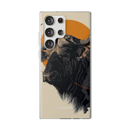 Majestic Buffalo Sun | Flexible Phone Case for Samsung Galaxy