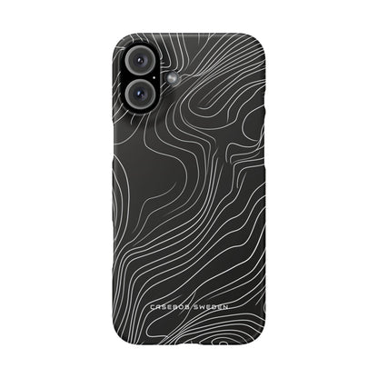 Contour Waveform Flow iPhone 16 - Slim Phone Case