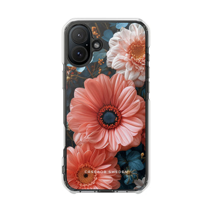 Surreal Floral Harmony iPhone 16 - Clear Impact Phone Case