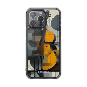 Cello Abstraction - Phone Case for iPhone (Clear Impact - Magnetic)