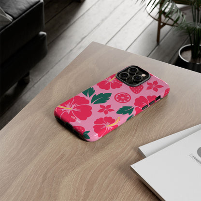 Tropical Hibiscus Harmony - iPhone Case