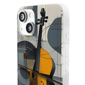 Cello-Abstraktion | Flexible Handyhülle für iPhone