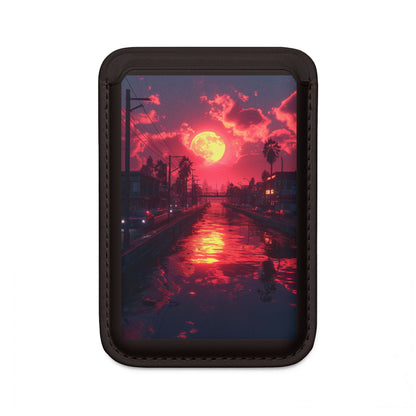 Yellow Moon Reflection Wallet – MagSafe Ready