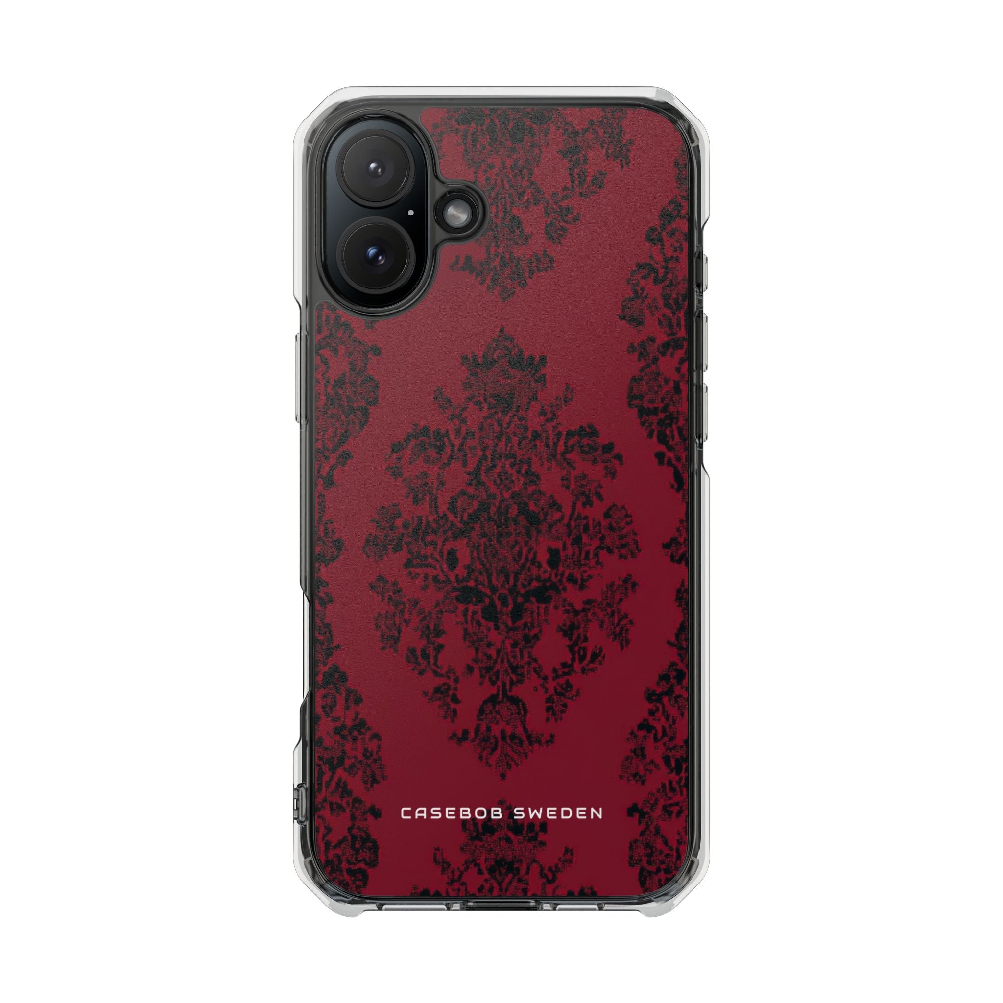 Gothic Crimson Elegance iPhone 16 - Clear Impact Phone Case